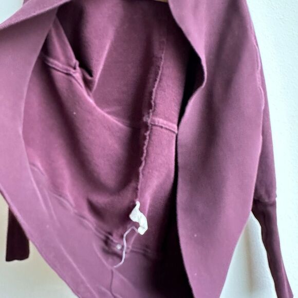 Aritzia Wilfred Diderot Cocoon Cardigan Maroon Purple Open Front Size XS - Picture 5 of 7